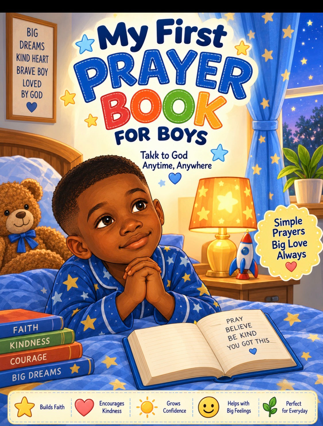My First Prayer Book for Boys | Simple Christian Prayers for Kids | Faith, Kindness, Courage & Confidence Book